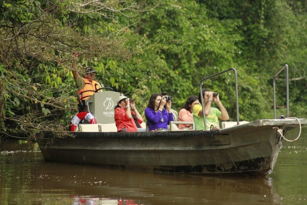 Journey to the amazon skiff ride