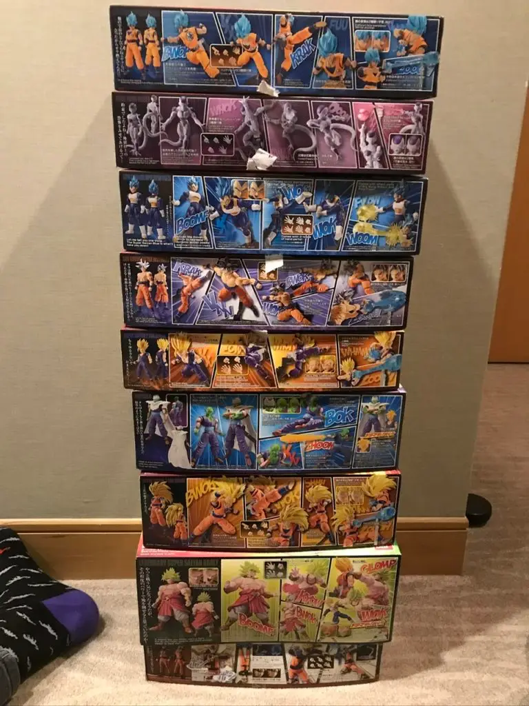 Toy boxes bought by my husband during our honeymoon