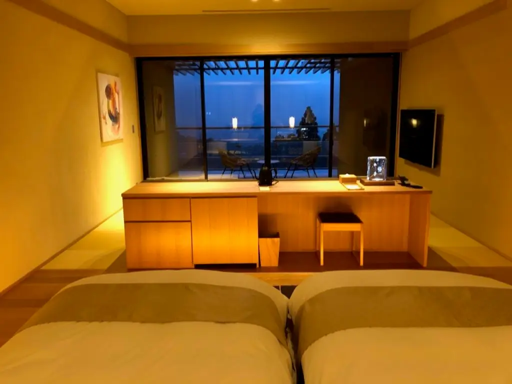 Bedroom in a ryokan in Hakone 