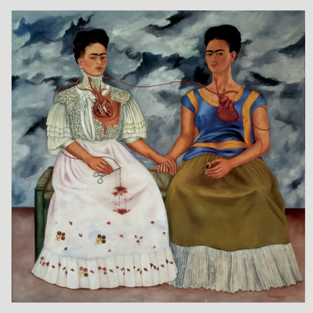 Las Dos Fridas painting by Frida Kahlo