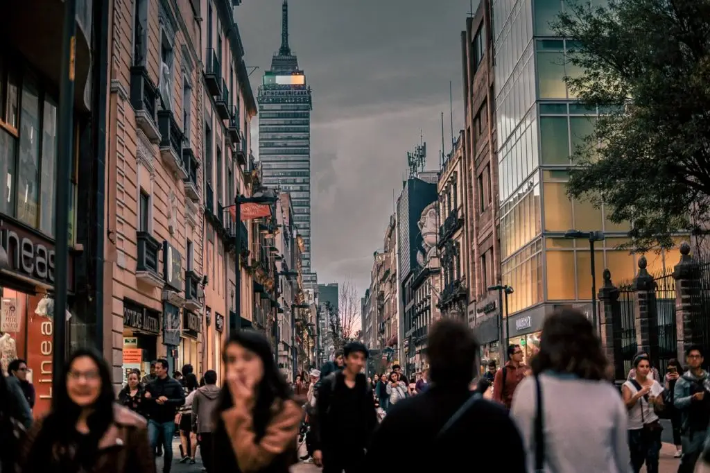 Mexico city tourism, walking centro historico