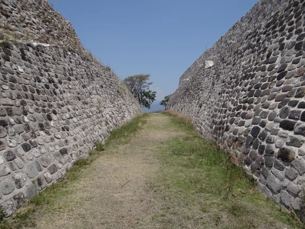 Mexican ball game court in Xochicalco