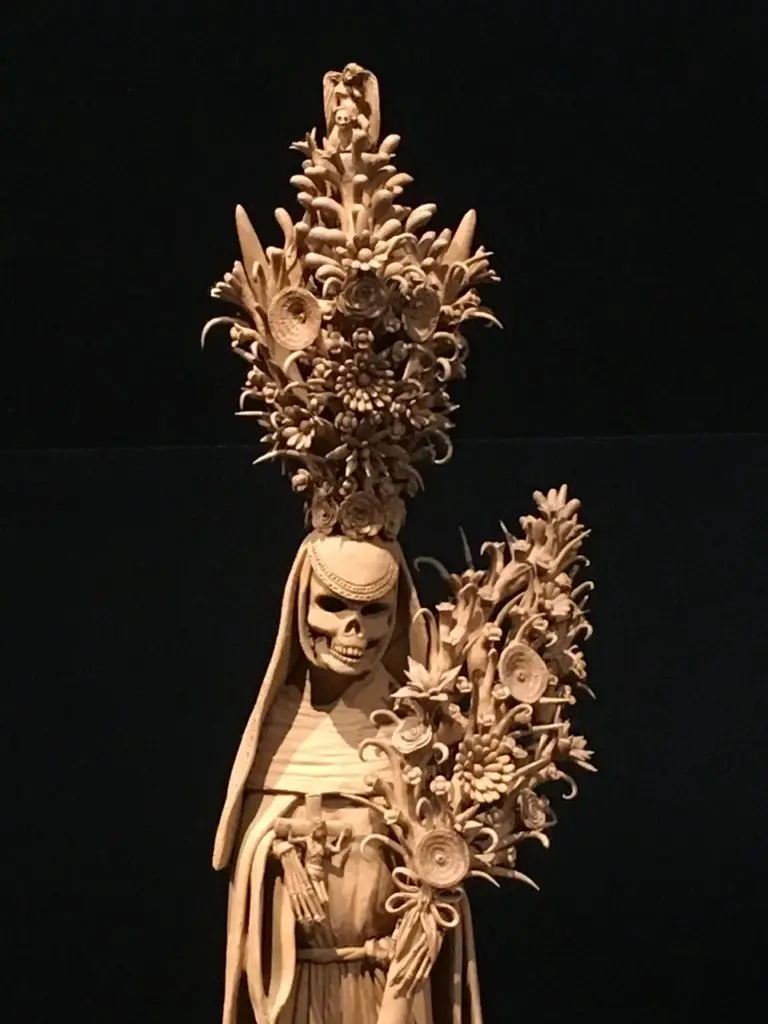 Depiction of La Muerte or death in the Museo de arte popular, mexico city