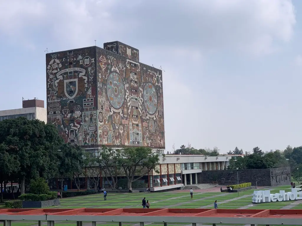 Amazing murals mexico city, central library UNAM