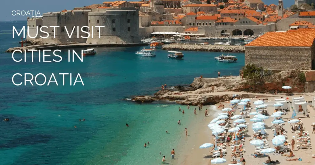 Photo of dubrovnik wall with beach for must visit cities in croatia