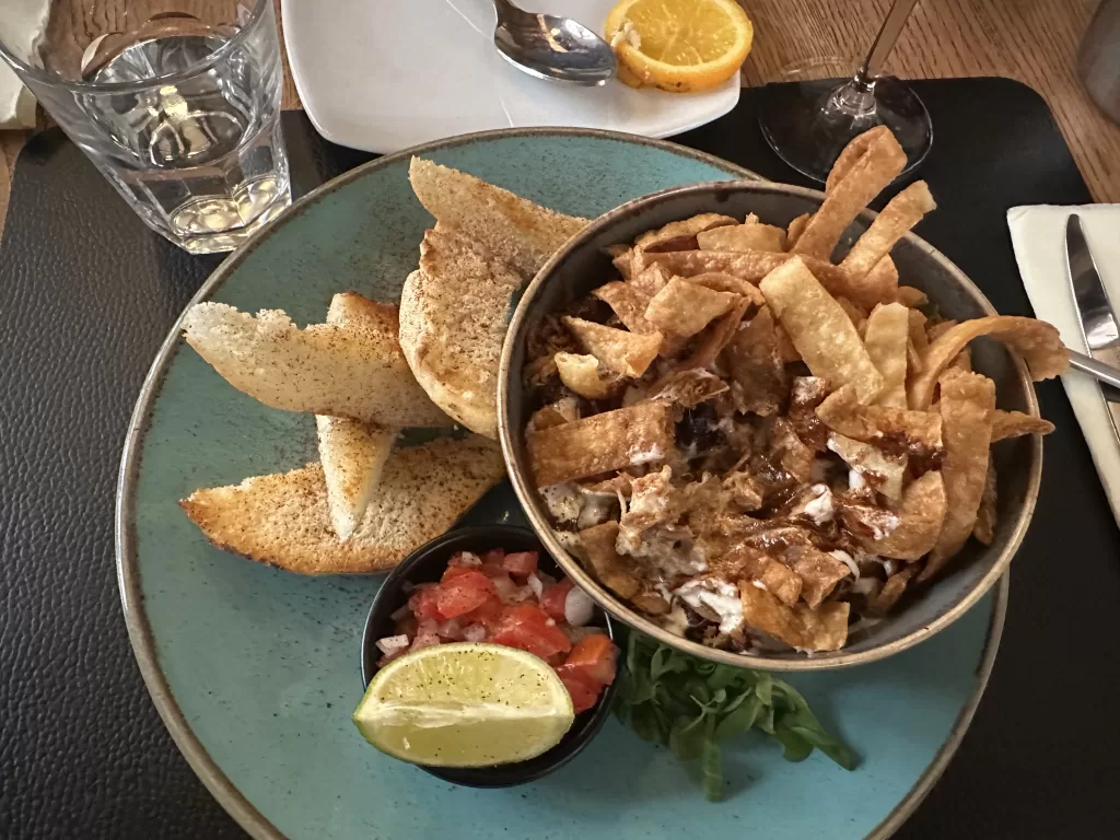 Mexican pulled pork plate from Fig