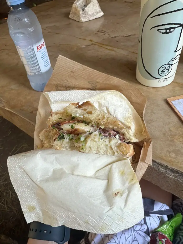 Calamari Sandwich at Safari Bar