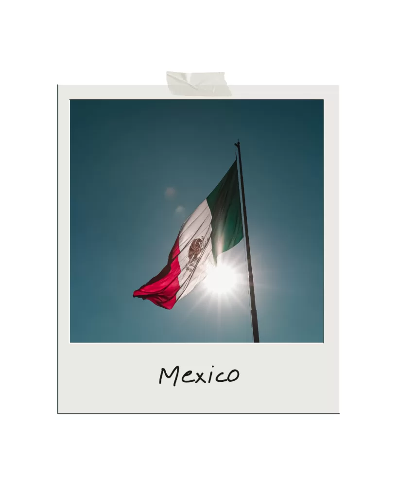 mexico flag with text underneath mexico