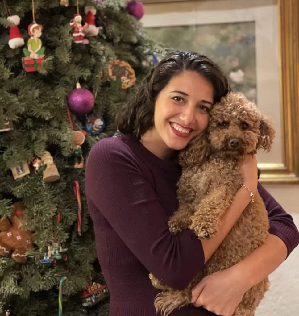 My dog and I celebrating christmas in mexico city